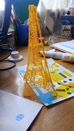 3D-ручка з різнокольоровим Еко Пластиком 250 м (12 кольорів) з екраном та Трафаретами Блакитна