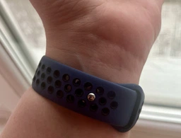 Силиконовый ремешок Fruct Nike Sport Band for Apple Watch 42/44/45/46/49 mm Black Gray фото от покупателей 17