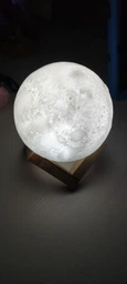 Ночник 3D Moon light Луна на подставке, диаметр 11 см фото від покупців 7