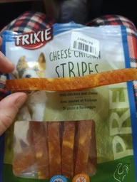 Лакомство для собак Trixie 31586 Premio Chicken Cheese Stripes сыр/курица 100 г (4011905315867) фото от покупателей 1