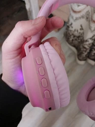 Беспроводные LED наушники с кошачьими ушками Fingertime BT028C Purple(JBT028CPurple) фото от покупателей 4