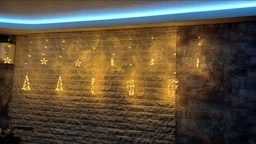 Гірлянда світлодіодна штора Різдвяна 138 led, 2.5м ширина, теплий білий