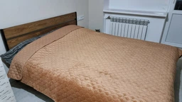 Покривало ТЕП "VELOUR" 150*210 см кавовий/ромб круглий