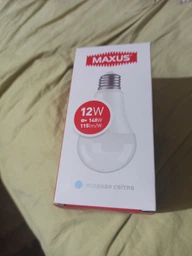 Лампа светодиодная Maxus А60 12W 4100K E27 220V (1-LED-778)