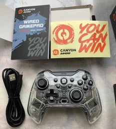 Проводной геймпад Canyon Brighter GP-02 Wired RGB 4in1 PS3/Android BOX-TV/Nintendo Crystal (CND-GP02) фото от покупателей 5