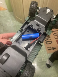 Військовий пікап Ju-0626 BK жовтий, 1:18, на радіокеруванні з заднім приводом та світлом фото від покупців 1