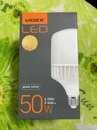 LED лампа VIDEX |A118, 50W, E27, 5000K, 220V| Белый VL-A118-50275 фото от покупателей 3