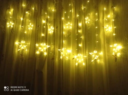 Гірлянда світлодіодна штора зорепад 138LED 12 зірок