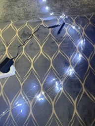Гірлянда лучі роси або кінський хвіст Пучок 3 метри 600LED Біла