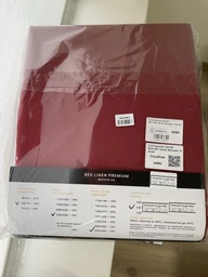 Комплект постельного белья MirSon King Size 200x220 см №19-1655 Garnet Однотонный Mikrosatin (2200007236695)