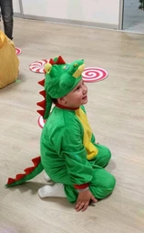 Новогодний костюм для ребёнка Дракон Maski karnaval НГ 2 - 6 лет One size Зелёный фото от покупателей 1