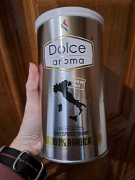 Кава мелена Dolce Aroma 100% Арабіка 250 г у жерстяній банці (Італія) фото от покупателей 1