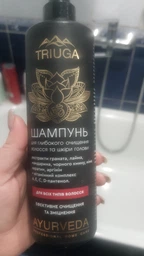 Шампунь Triuga Для глибокого очищення волосся та шкіри голови 500 мл (4820164641545) фото від покупців 1