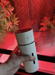Увлажнитель воздуха с аккумулятором для дома, офиса, машины с LED подсветкой и сменным фильтром Humidifier 260 мл белый
