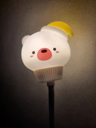 Світлодіодний дитячий USB-нічник мультяшна нічна лампа Ведмедик + Пульт дистанційного керування