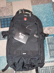 Прочный городской рюкзак SwissGear Bag 8810 33л водоотталкивающий с дождевиком и аудиопортом AUX и USB фото от покупателей 12