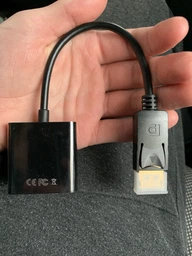 Адаптер STLab DisplayPort Male - VGA Female HD 1080P, 0.18 м Чорний (U-997) фото від покупців 3