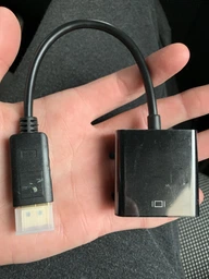 Адаптер STLab DisplayPort Male - VGA Female HD 1080P, 0.18 м Чорний (U-997) фото від покупців 2