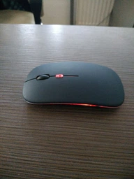 Беспроводная оптическая двухрежимная компьютерная мышка Lem Berger, соединение по Bluetooth и через фишку 2,4GHz, 1600 DPI, с подсветкой, матовая черная, G8159-3, 3309667 фото от покупателей 10