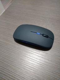 Беспроводная оптическая двухрежимная компьютерная мышка Lem Berger, соединение по Bluetooth и через фишку 2,4GHz, 1600 DPI, с подсветкой, матовая черная, G8159-3, 3309667 фото от покупателей 9