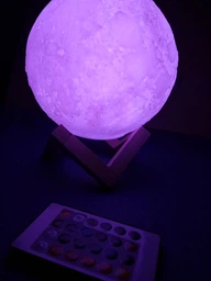 Ночник лампа Луна 3D - Настольный светильник луна Ночник детский Magic 3D Moon Lamp фото от покупателей 4