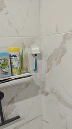 Пластиковый держатель для бритвы на стену KM-Japan Razor Holder 833 (Белый) фото от покупателей 1