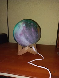 Нічник настільний LED RGB 3D Galaxy 12 см з пультом та акумулятором фото від покупців 7