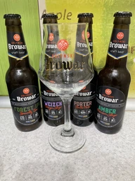 Подарочный набор пива Волинський Бровар Volynske, Weizen, Porter, Forest Ipa 0.35 л х 4 шт + бокал "Somelier" 0.4 л (4820183001658) фото от покупателей 2