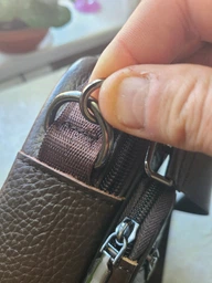 Практична чоловіча шкіряна сумка VINTAGE 21274 Bag з натуральної шкіри 20х23х7 см Коричневий фото від покупців 1