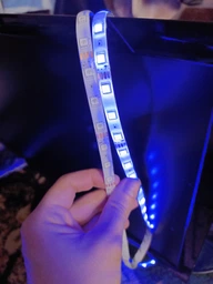 Светодиодная лента влагозащищенная LED 3528 RGB 12v с контроллером+Пульт +блок питания 5м фото от покупателей 9