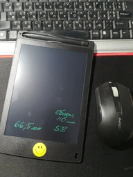 Графічний LCD планшет для малювання зі стилусом, дитячий електронний планшет для малювання та записів діагоналлю 8,5", OneСolor-85-Black