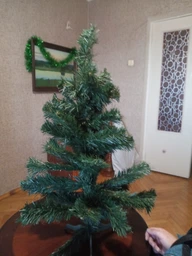 Елка искусственная новогодняя Карпатская 55 см Зеленый (49612) маленькая (на стол, подоконник, тумбу)