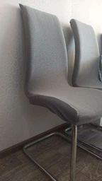 Чохол на стул KARNA PREMIUM Графіт 0019 фото від покупців 13