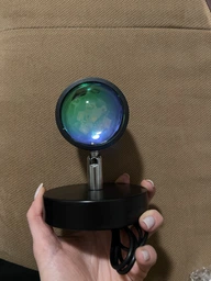 Светодиодная проекционная лампа светильник закат солнца Sunset Lamp проектор золотого заката