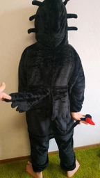 Піжама Кігурумі Kigurumi Беззубик Нічна Фурія Для Дітей І Підлітків Чорний 110-120 см (2050) фото від покупців 4