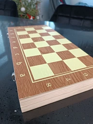 Игра Шахматы, шашки и нарды из дерева 3 в 1, с доской 40×40см. 624А фото от покупателей 2