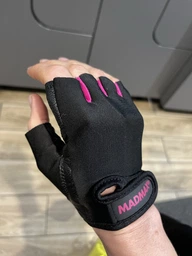 Перчатки для фітнесу MadMax MFG-251 Rainbow Rubine Red XS фото від покупців 10