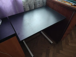 Столик з регулюванням висоти на коліщатках 60х40см DROM чорний для ноутбука багатофункціональний та портативний