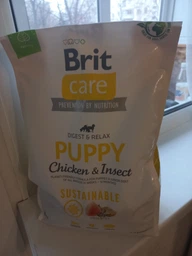 Сухой корм Brit Care с курицей и насекомыми для щенков всех пород, 1 кг