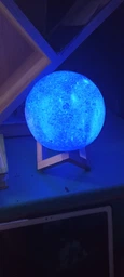 Нічник світильник галактика місяць 3D Великий 15 см Light на підставці фото від покупців 4