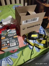 Фонарь налобный Mastertool 1LED x 3 Вт x 3 режима (94-0810) фото от покупателей 1