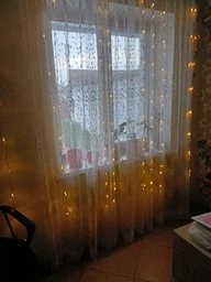 Світлодіодна штора на вікно новорічна гірлянда Теплий білий (30307091) фото від покупців 14