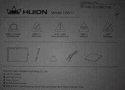 Графический планшет Huion HS611 + перчатка