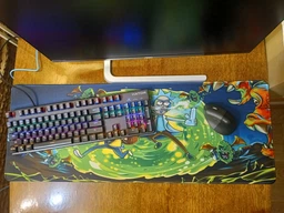 Игровая поверхность игровой коврик для мыши мышки и клавиатуры U&P Rick and Morty XXL 800x300 мм Control Speed Desk Mat противоскользящий компьютерный коврик на стол с прошитыми краями фото от покупателей 7