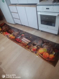 Вініловий кухонний фартух Натюрморт 01 (повнокольоровий фотодрук наклейка на стінну панель для кухні вино кавун осінь скіналі) 600*3000 мм