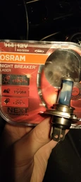 Галогеновые лампы Osram H4 12V 60/55W + 150% Night Breaker Laser комплект 2 шт фото от покупателей 2