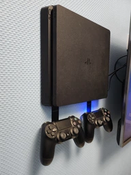 Крепление на стену ViMount PlayStation 4 PS4 SLIM + 2шт держателей для геймпадов Dualshock 4 черный фото от покупателей 2