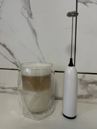 Электрический вспениватель молока Капучинатор Lecot 1501 Milk Frother Чёрно-белый фото от покупателей 3