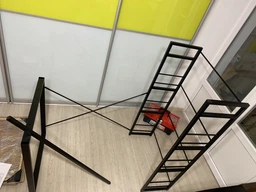 Письменный стол Ferrum-decor Серии Конект c этажеркой 75x120x60 черный ДСП Дуб Сан-Марино 16мм (XK00182) фото от покупателей 2