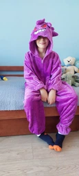 Кигуруми пижама Детская Для Мальчиков Kigurumi покемон Генгар Pokemon Gengar Темно-фиолетовый S 145-155 см. (1098/3)